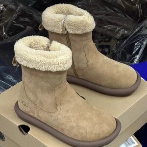 UGG Beige Shearling Lined Boots